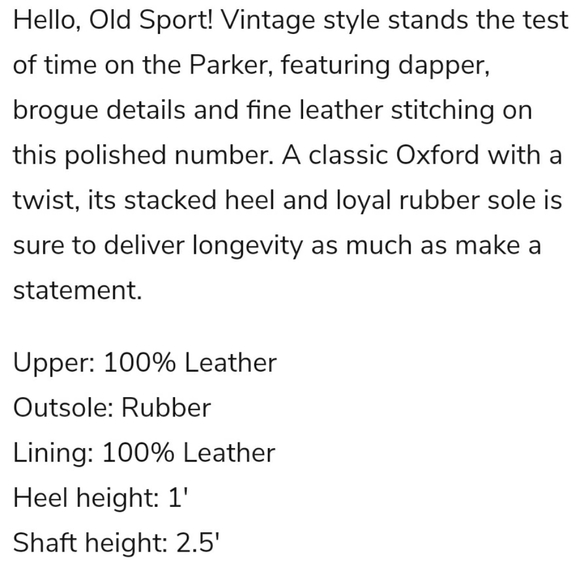 Vintage Foundry Parker Brown Leather Oxford - Picture 9 of 9